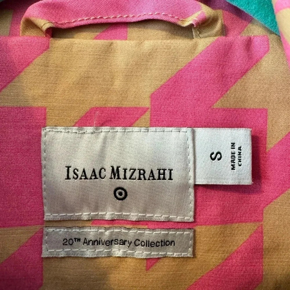 Isaac Mizrahi Target 20th Anniversary Pink/Beige Houndstooth Jacket Size Small - Picture 3 of 6